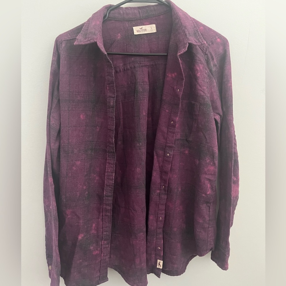 women’s small purple flannel